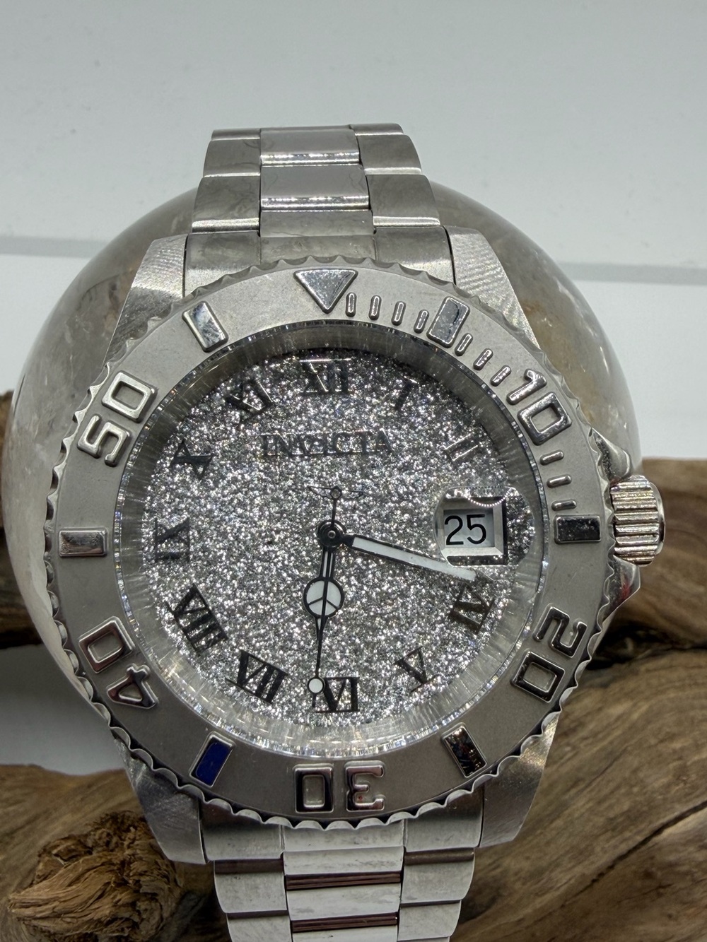Invicta Silver Glitter Dial Women's Watch